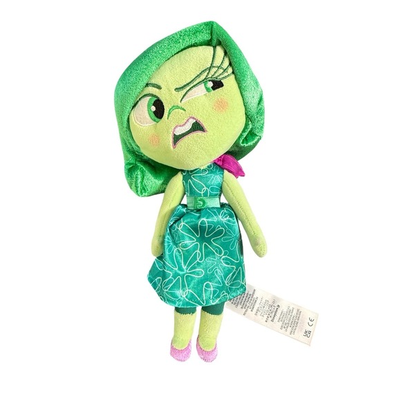 Disney Store Other - Disney Pixar Inside Out 2 Disgust Plush Green Floral Dress Toy 11" Doll Collect